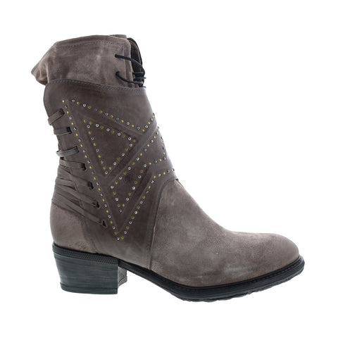 A.S. 98 Callhoun A22208-101 Womens Gray Leather Zipper Casual Dress Boots