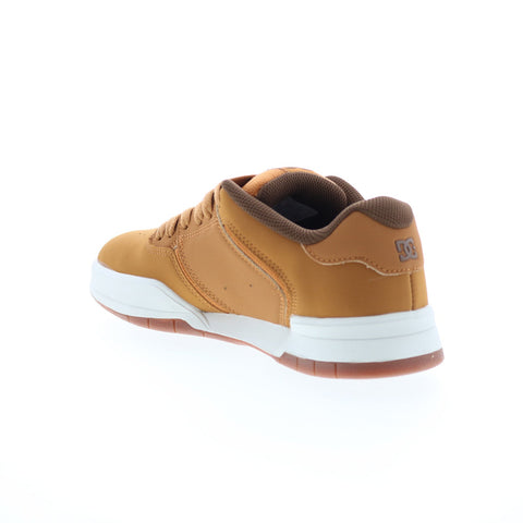 DC Central ADYS100551-WD4 Mens Brown Nubuck Skate Inspired Sneakers Shoes