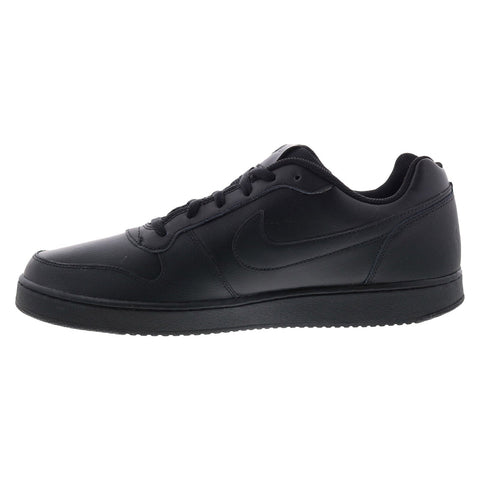 Nike Ebernon Low AQ1775-003 Mens Black Leather Lifestyle Sneakers Shoes