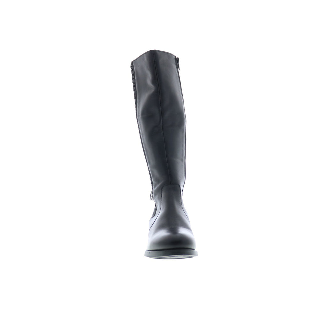Bos. & Co. Bawn Womens Black Leather Zipper Casual Dress Boots