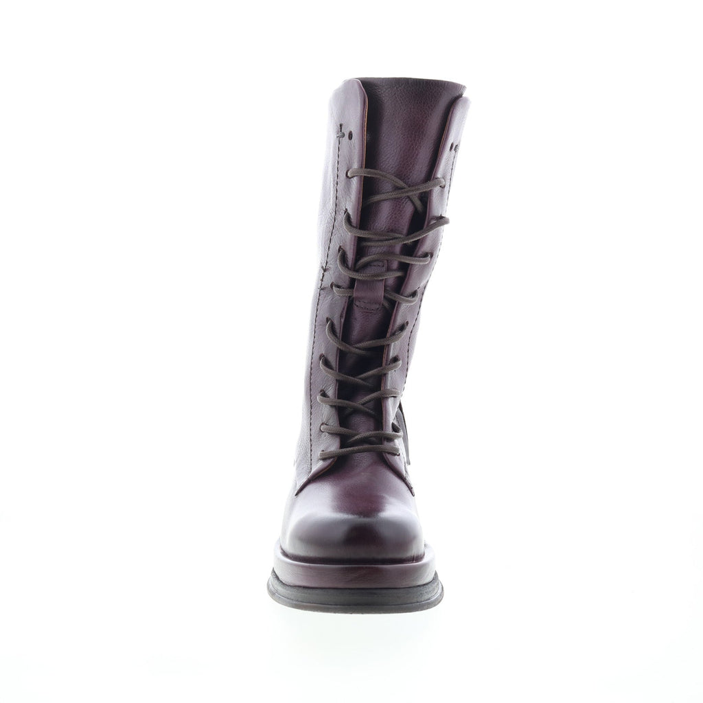 A.S. 98 Caden Womens Burgundy Leather Lace Up Casual Dress Boots