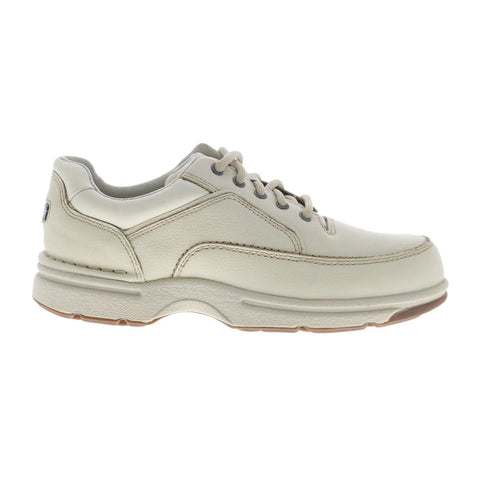 Rockport Eureka CJ1552 Mens Beige Wide Leather Lifestyle Sneakers Shoes