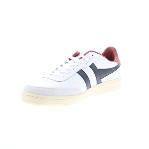 Gola Contact Leather CMB261 Mens White Leather Lifestyle Sneakers Shoes