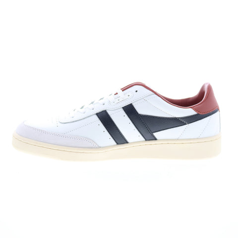 Gola Contact Leather CMB261 Mens White Leather Lifestyle Sneakers Shoes
