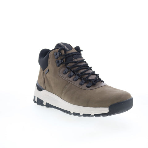 Dunham Alpine WP Lace Up Mid Mens Brown Extra Wide 4E Casual Dress Boots