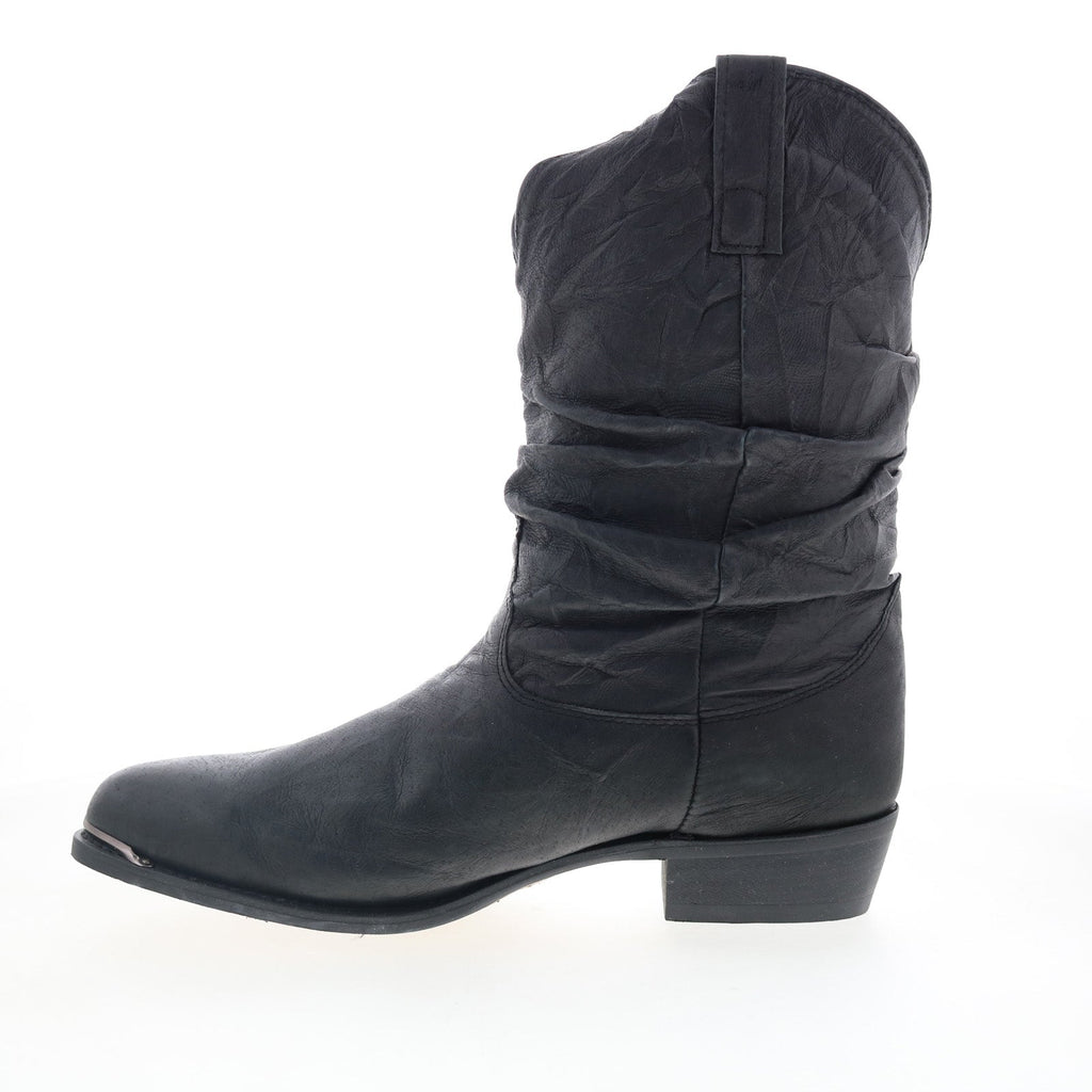 Western Wide Slouchy Flat Tubu Boots