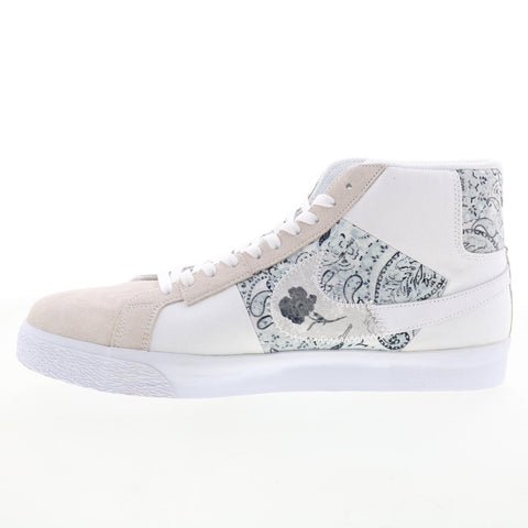 Nike SB Zoom Blazer Mid Premium DM0859-100 Mens White Skate Sneakers Shoes