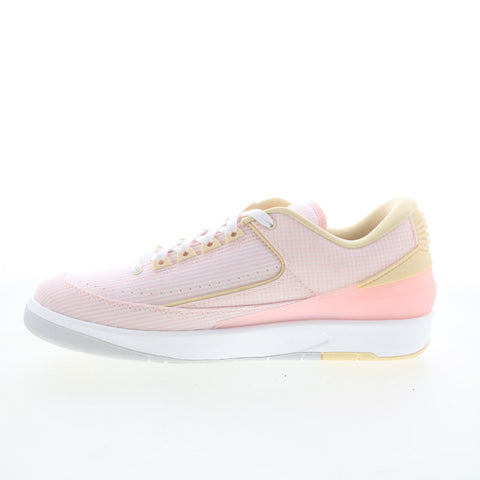 Jordan Air Jordan 2 Retro Low DX6930-600 Mens Pink Lifestyle Sneakers Shoes