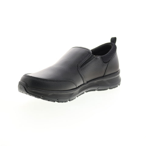 Emeril Lagasse Quarter Slip On Tumbled Womens Black Athletic Work Shoes