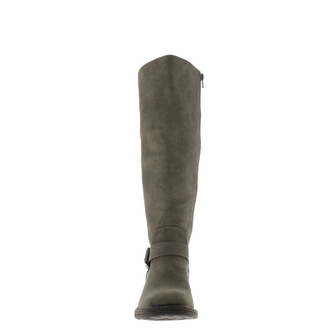 Eurosoft Selden ES0007360 Womens Gray Suede Zipper Knee High Boots