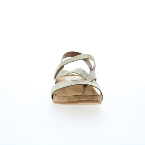 Eurosoft Gianetta ES0010253 Womens Gold Nubuck Strap Strap Sandals Shoes