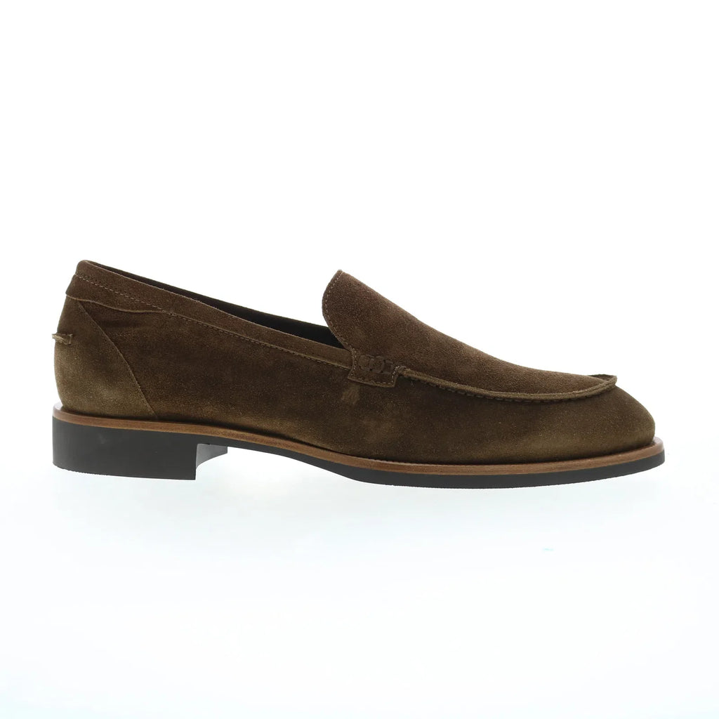 Di Bianco Etna Suede Mens Brown Suede Loafers & Slip Ons  display picture 1