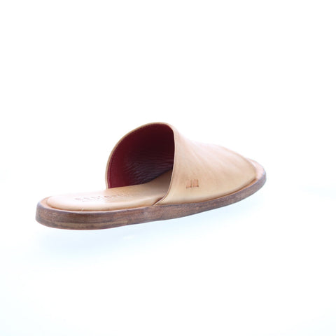 Bed Stu Kate F373157 Womens Brown Leather Slip On Slides Sandals Shoes