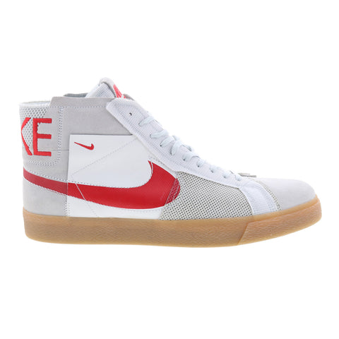 Nike SB Zoom Blazer Mid Premium FD5113-100 Mens Gray Skate Sneakers Shoes