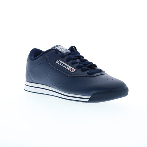 Reebok Princess Womens Blue Synthetic Lace Up Sneakers Lifestyle Shoes