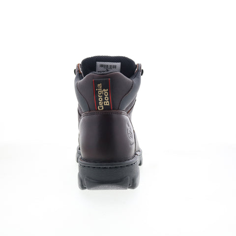 Georgia Boot Eagle Light Wide Load Steel Toe Mens Brown Wide Work Boots