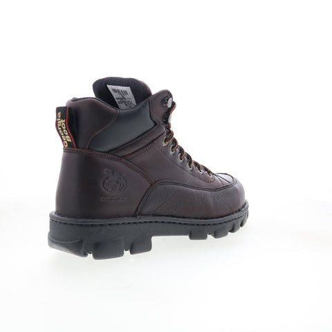 Georgia Boot Eagle Light Wide Load Steel Toe Mens Brown Wide Work Boots