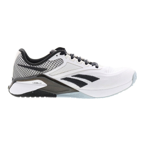 Reebok Nano X2 Womens White Canvas Lace Up Athletic Cross Training Shoes