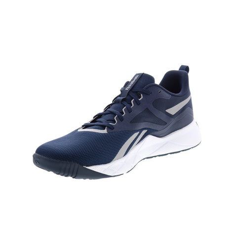 Reebok NFX Trainer Mens Blue Canvas Lace Up Athletic Cross Training Shoes