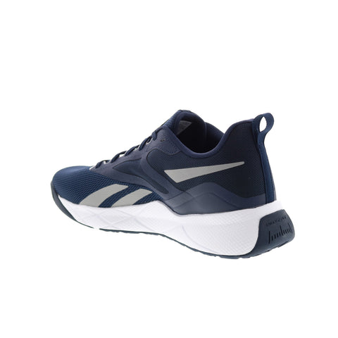 Reebok NFX Trainer Mens Blue Canvas Lace Up Athletic Cross Training Shoes