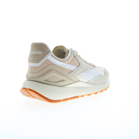 Reebok Classic Leather Legacy AZ Mens Beige Leather Lifestyle Sneakers Shoes