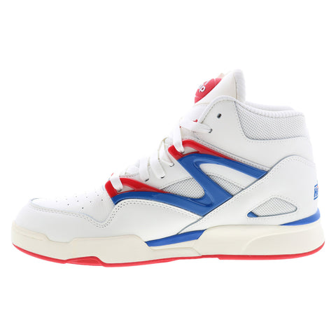 Reebok Pump Omni Zone II Mens Beige Leather Lifestyle Sneakers Shoes