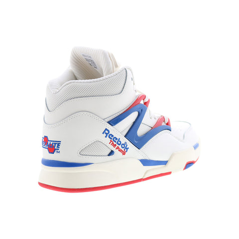 Reebok Pump Omni Zone II Mens Beige Leather Lifestyle Sneakers Shoes