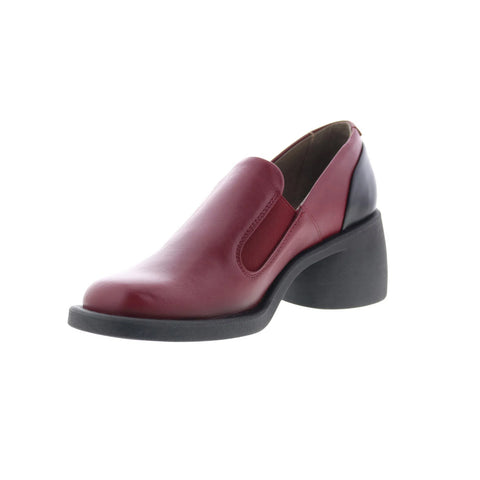 Fly London Huch HUCH004FLY-003 Womens Burgundy Loafers & Slip Ons Casual Shoes