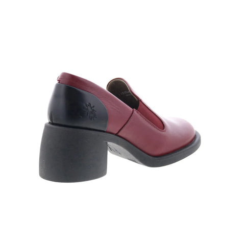 Fly London Huch HUCH004FLY-003 Womens Burgundy Loafers & Slip Ons Casual Shoes