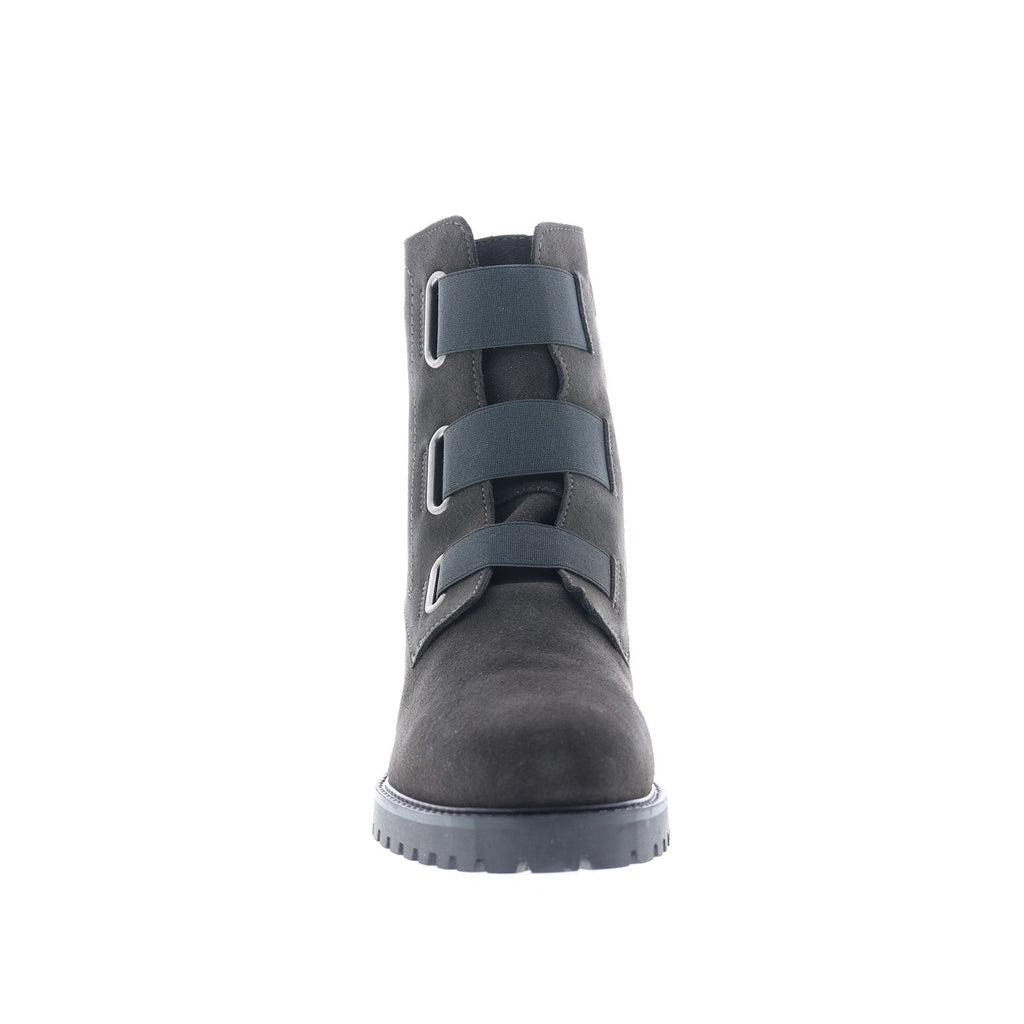 Bos. & Co. Indie Womens Gray Suede Zipper Casual Dress Boots