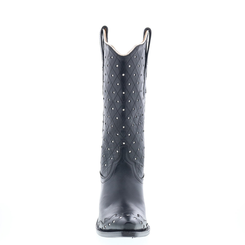 Jane Vintage Women's Cowboy Ankle Boots – Comfortable Low Heel PU Leather Slip-On main image 1