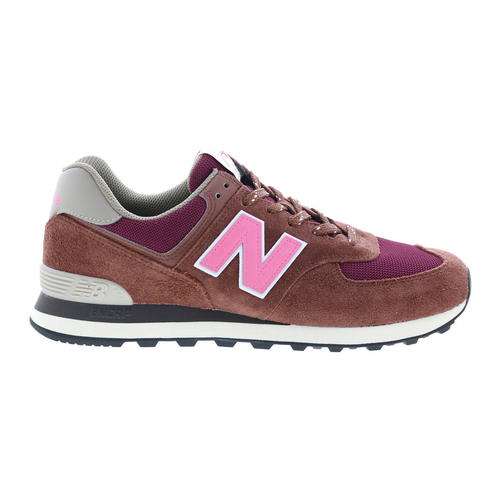 New Balance Unisex 574 Classic Sneakers- Stone Brown/ Red main image 1