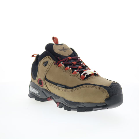 Nautilus Specialty ESD Steel Toe SD10 Mens Brown Extra Wide 4E Work Shoes