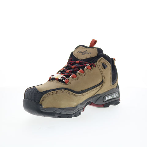 Nautilus Specialty ESD Steel Toe SD10 Mens Brown Extra Wide 4E Work Shoes