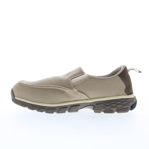 Nautilus Breeze Slip-On Alloy Toe Electrical Hazard Mens Beige Athletic Shoes