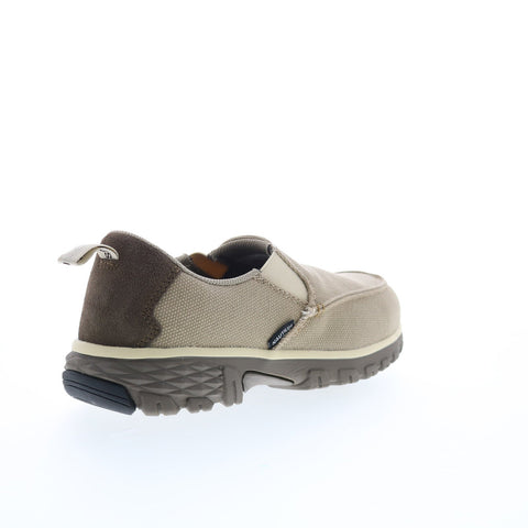Nautilus Breeze Slip-On Alloy Toe Electrical Hazard Mens Beige Athletic Shoes