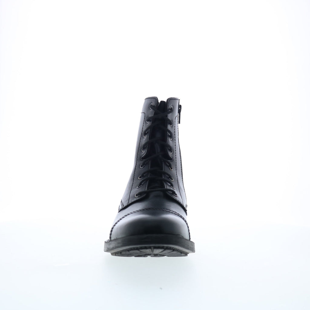 Steve Madden P-Mavrik Mens Black Leather Lace Up Casual 