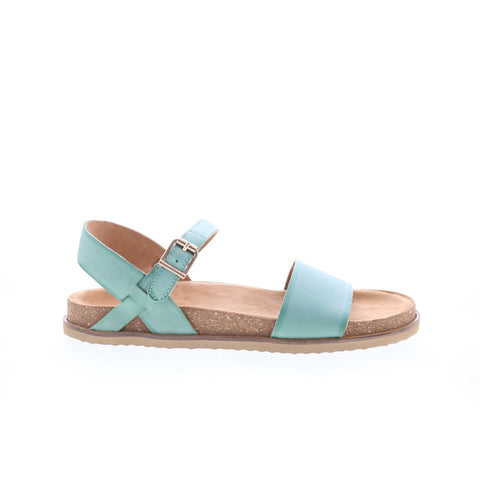 Softwalk Upland S2419-373 Womens Green Leather Strap Sandals Shoes