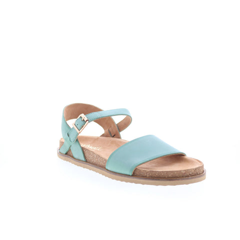 Softwalk Upland S2419-373 Womens Green Leather Strap Sandals Shoes