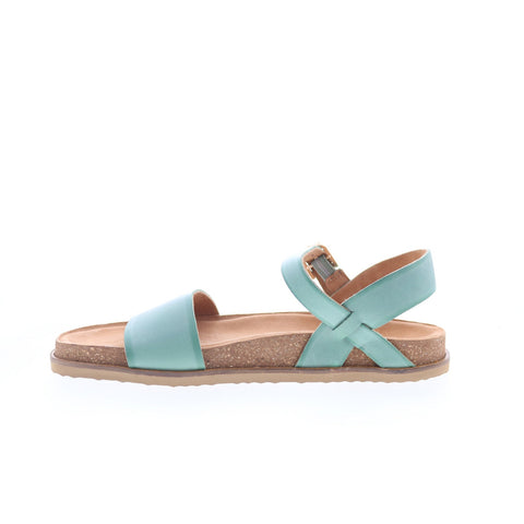 Softwalk Upland S2419-373 Womens Green Leather Strap Sandals Shoes