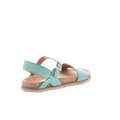 Softwalk Upland S2419-373 Womens Green Leather Strap Sandals Shoes