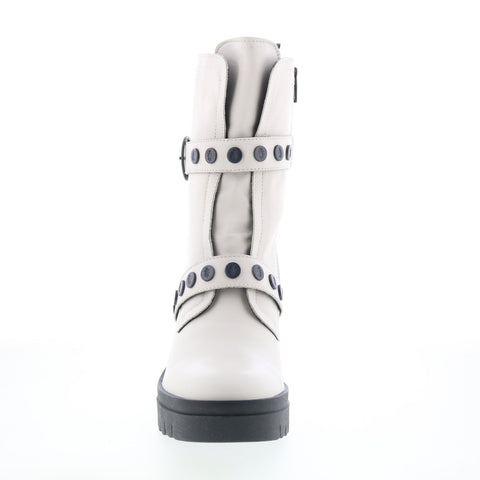 Fly London Tama TAMA888FLY-001 Womens White Leather Casual Dress Boots