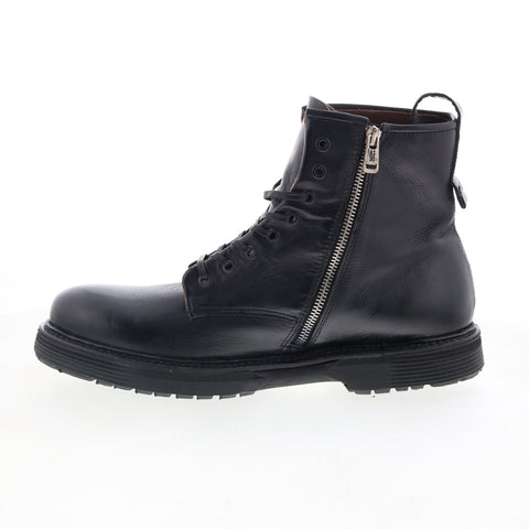 A.S. 98 Renald U32210-201-6002 Womens Black Leather Zipper Casual Dress Boots