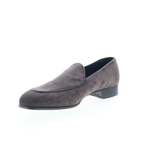 Di Bianco Vomero Suede Mens Brown Suede Loafers & Slip ons Casual Shoes