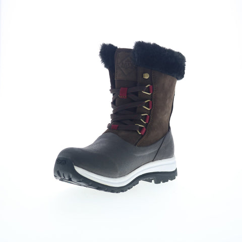 Muck Apres Lace Up Arctic Grip Waterproof WALV900 Womens Brown Snow Boots
