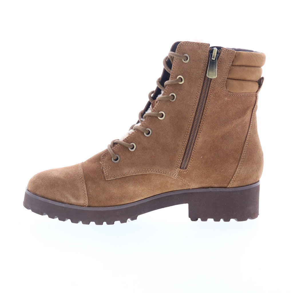 Easy Spirit Whay SEWHAY Womens Brown Wide Suede Casual Dress Boots