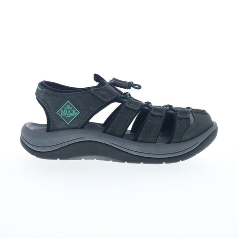 Muck Wanderer WWS100 Womens Gray Suede Slip On Sport Sandals Shoes