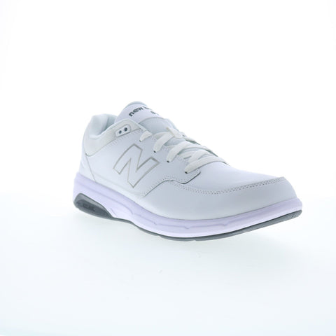 New Balance 813 XMW813WT Mens White Narrow Leather Lifestyle Sneakers Shoes