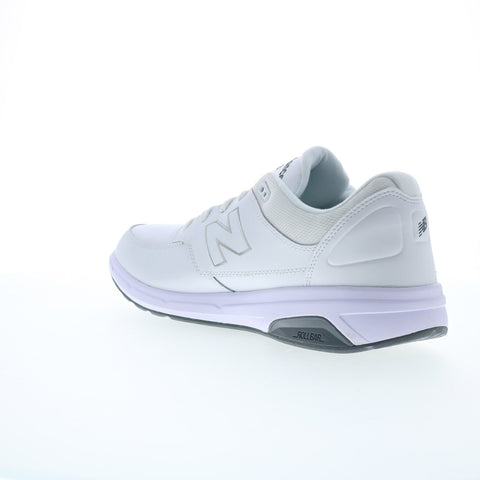 New Balance 813 XMW813WT Mens White Narrow Leather Lifestyle Sneakers Shoes