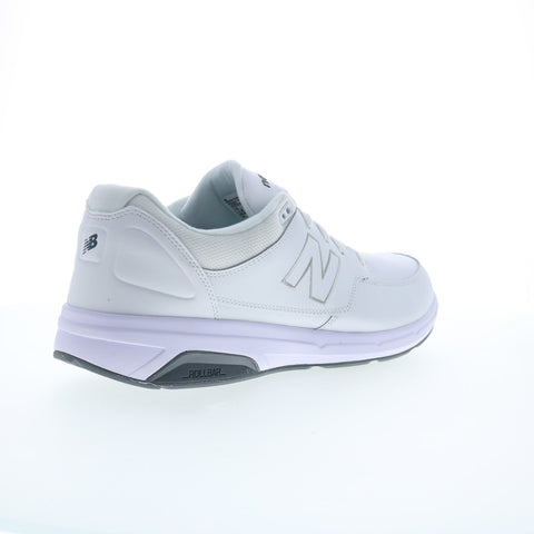 New Balance 813 XMW813WT Mens White Narrow Leather Lifestyle Sneakers Shoes